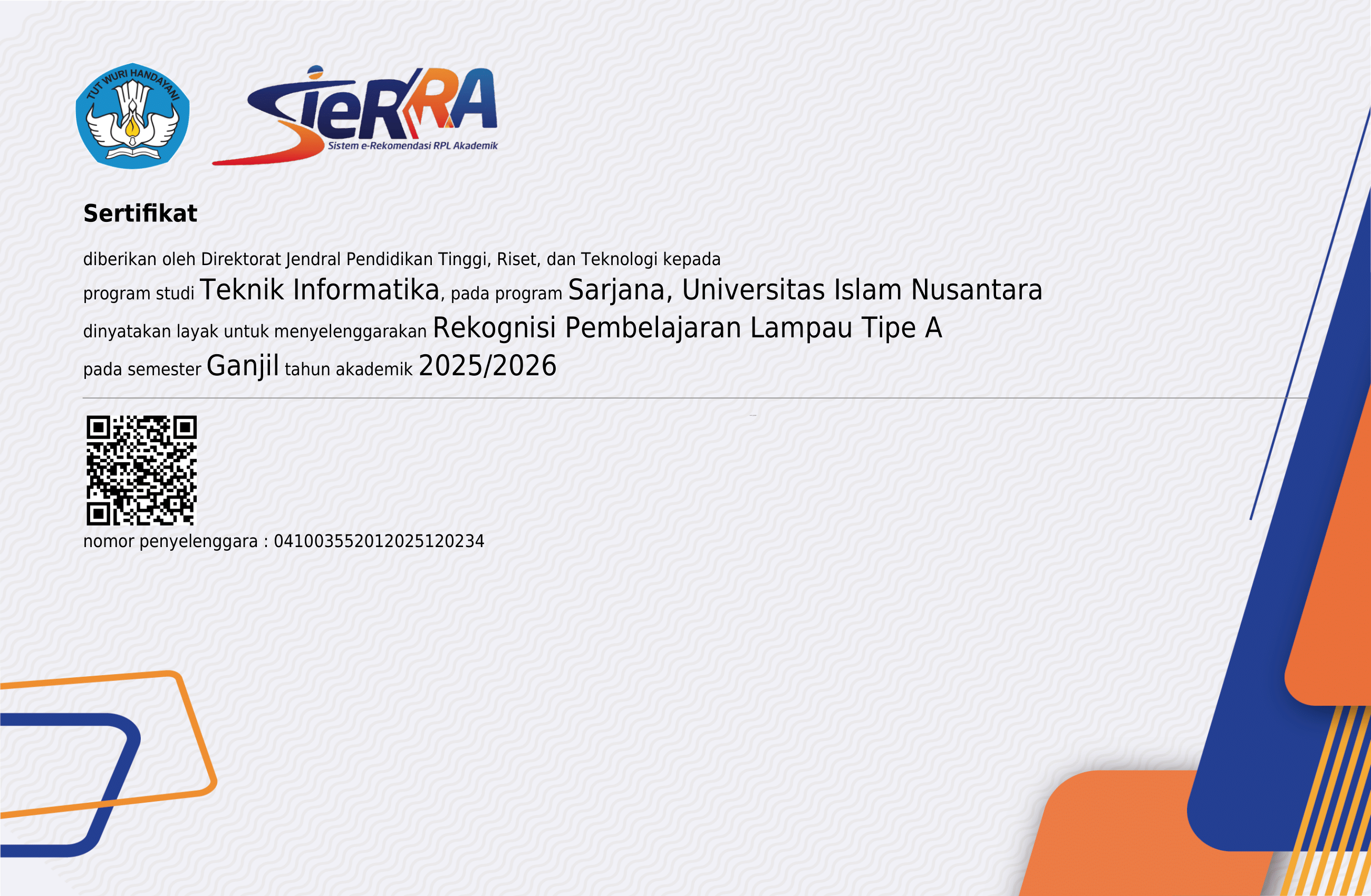 Sertifikat RPL Teknik Informatika